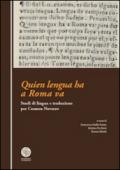 Quien lengua ha a Roma va. Studi di lingua e traduzione per Carmen Navarro