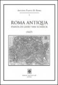 Roma antiqua. Pianta di Geert Van Schayck (1627). Con cartina