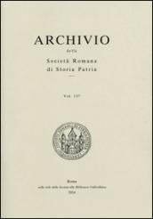 Archivio della Società romana di storia patria: 137