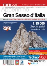 Gran Sasso d'Italia. Carta dei sentieri 1:15.000