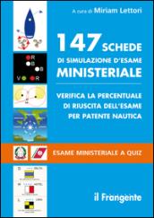 147 schede di simulazione d'esame ministeriale. Verifica la percentuale di riuscita d'esame per patente nautica. Esame ministeriale a quiz