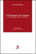 Gli statuti di Cetraro. Codice originale e copie-personaggi