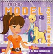 Trendy model viola. Ragazze alla moda. Crea la tua collezione