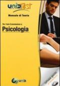 UnidTest 6. Manuale di teoria-Glossario per psicologia. Manuale di teoria per i test di ammissione. Con software di simulazione