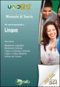 Manuale di teoria. Per i test di ammissione a: Lingue. Valido anche per: mediazione linguistica, mediazione culturale, lingue e letterature ... Contenuto digitale (fornito elettronicamente)