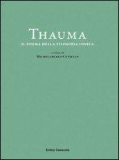 Thauma. Il poema della filosofia ionica