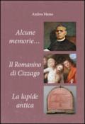 Alcune memorie-Il romanino di Cizzago-La lapide antica