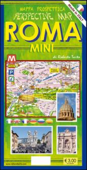 Mini mappa prospettica di Roma. Ediz. multilingue