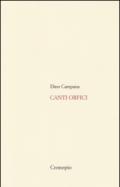 Canti orfici. Con Quaderno (rist. anast. 1914). Con CD Audio formato MP3