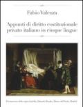 Appunti di diritto costituzionale privato italiano in cinque lingue