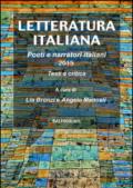 Letteratura italiana. Poeti e narratori italiani 2015, testi e critica