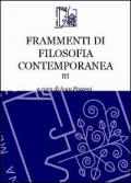 Frammenti di filosofia contemporanea. Vol. 3