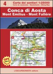 FOGLIO 4 - CONCA DI AOSTA. MONT EMILIUS, MONT FALLERE