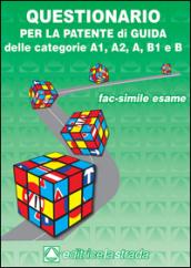 Questionario fac simile esame per la patente di guida delle categorie A1, A2, A, B1, B