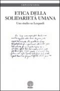 Etica della solidarietà umana. Uno studio su Leopardi