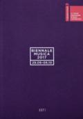 Biennale musica 2017. Est! Ediz. italiana e inglese