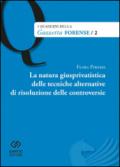 La natura giusprivatistica delle tecniche alternative di risoluzione delle controversie