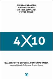 4x10. Quadernetto di poesia contemporanea