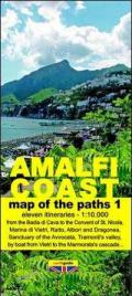 Map of the paths of the Amalfi coast. Scale 1:10.000. Vol. 1: From Vietri sul Mare to Minori.