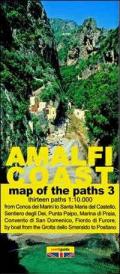 Map of the paths of the Amalfi coast. Scale 1:10.000. Vol. 3: From Conca dei Marini to Positano.