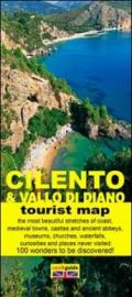 Map of Cilento and Vallo di Diano. The 100 wonders