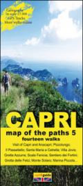 Map of the paths of the Isle of Capri. Scale 1:7.000: 5