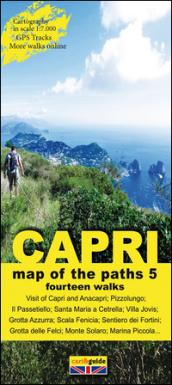 Map of the paths of the Isle of Capri. Scale 1:7.000: 5