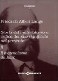 Storia del materialismo e critica del suo significato nel presente: 2