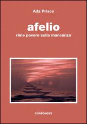 Afelio. Rime povere sulla mancanza