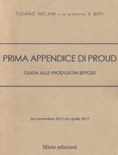 Prima appendice di Proud. Guida alle produzioni Bepose