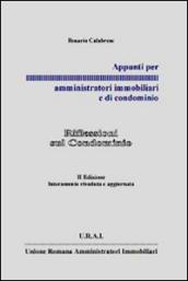 Appunti per amministratori immobiliari e di condominio. Riflessioni sul condominio