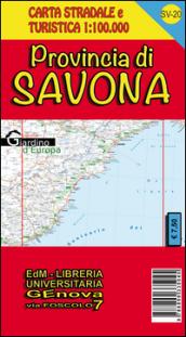 Provincia di Savona. Carta stradale e turistica 1:100.000