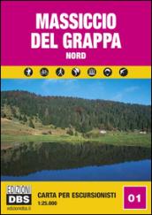 Massiccio del Grappa nord. Carta per escursionisti 1:25.000