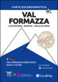 Carta escursionistica val Formazza. Scala 1:25.000. Ediz. italiana, inglese e tedesca. 10: Val Formazza nord-ovest. Alpe Devero, Binntal, Valle di Goms