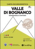 Carta escursionistica valle di Bognanco. Scala 1:25.000. Ediz. italiana, inglese e tedesca. 8: Domodossola e dintorni