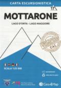 Carta escursionistica Mottarone. Scala 1:25.000. Ediz. italiana, inglese, tedesca e francese. 17: Lago d'Orta, Lago Maggiore