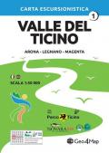 Carta escursionistica Valle del Ticino. Scala 1:50.000. Ediz. italiana, inglese, tedesca e francese. Vol. 1: Arona, Legnano, Magenta.