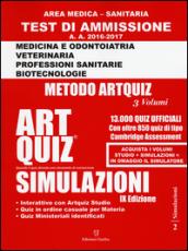 Artquiz simulazioni. Test di ammissione a: medicina, odontoiatria, professioni sanitarie. Area medica-sanitaria