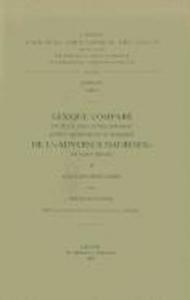 Lexique Compare Du Texte Grec Et Des Versions Latine, Armenienne Et Syriaque de L'Adversus Haereses de Saint Irenee, II. Index Des Mots Latins