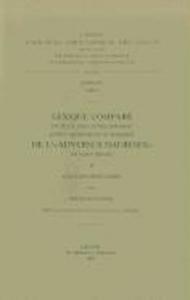 Lexique Compare Du Texte Grec Et Des Versions Latine, Armenienne Et Syriaque de L'Adversus Haereses de Saint Irenee, II. Index Des Mots Latins