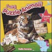 Nella savana. I miei puzzle animali. Libro puzzle. Ediz. illustrata