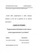 Analisi della progettazione e dello sviluppo software su PLC per la gestione di un sistema automatico: caso di studio «Programmazione SFC/Grafcet con PLC classico contro programmazione C con Arduino»