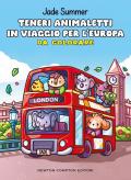 Teneri animaletti in viaggio per l'Europa. Da colorare