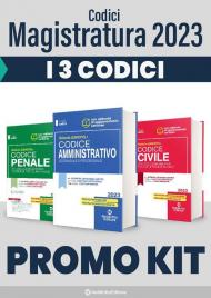 Kit codici magistratura 2023. Codice civile+Codice penale+Codice amministrativo