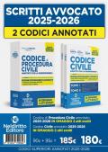 Kit codice civile e codice di procedura civile annotato con la giurisprudenza per l'esame di avvocato 2025-2026