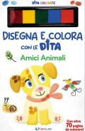 Amici animali. Disegna e colora con le dita. Ediz. a spirale