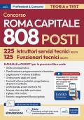 Concorso Roma Capitale. 808 posti istr. serv. tecnici. Con espansione online. Con software di simulazione