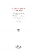 Studi classici orientali (2025). Vol. 71