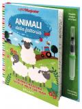Animali della fattoria. Ediz. a colori. Ediz. a spirale. Con pennello magico ad acqua