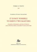 It is not possible to serve two masters. Stampa e polemica anticattolica nell'Inghilterra elisabettiana (1570-1588)